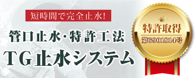 管口止水・特許公報 TG止水システム